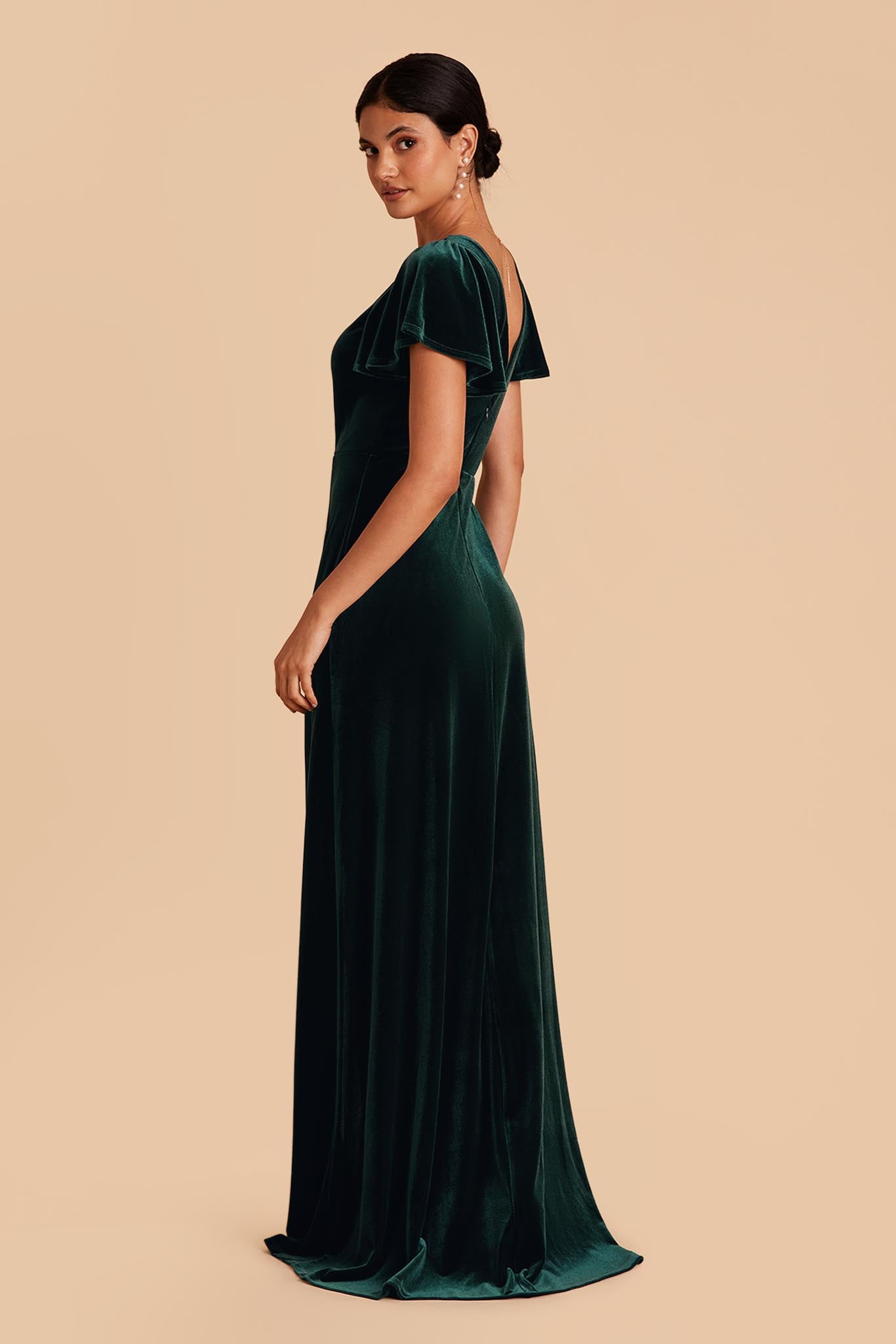 Emerald Green Velvet Dress