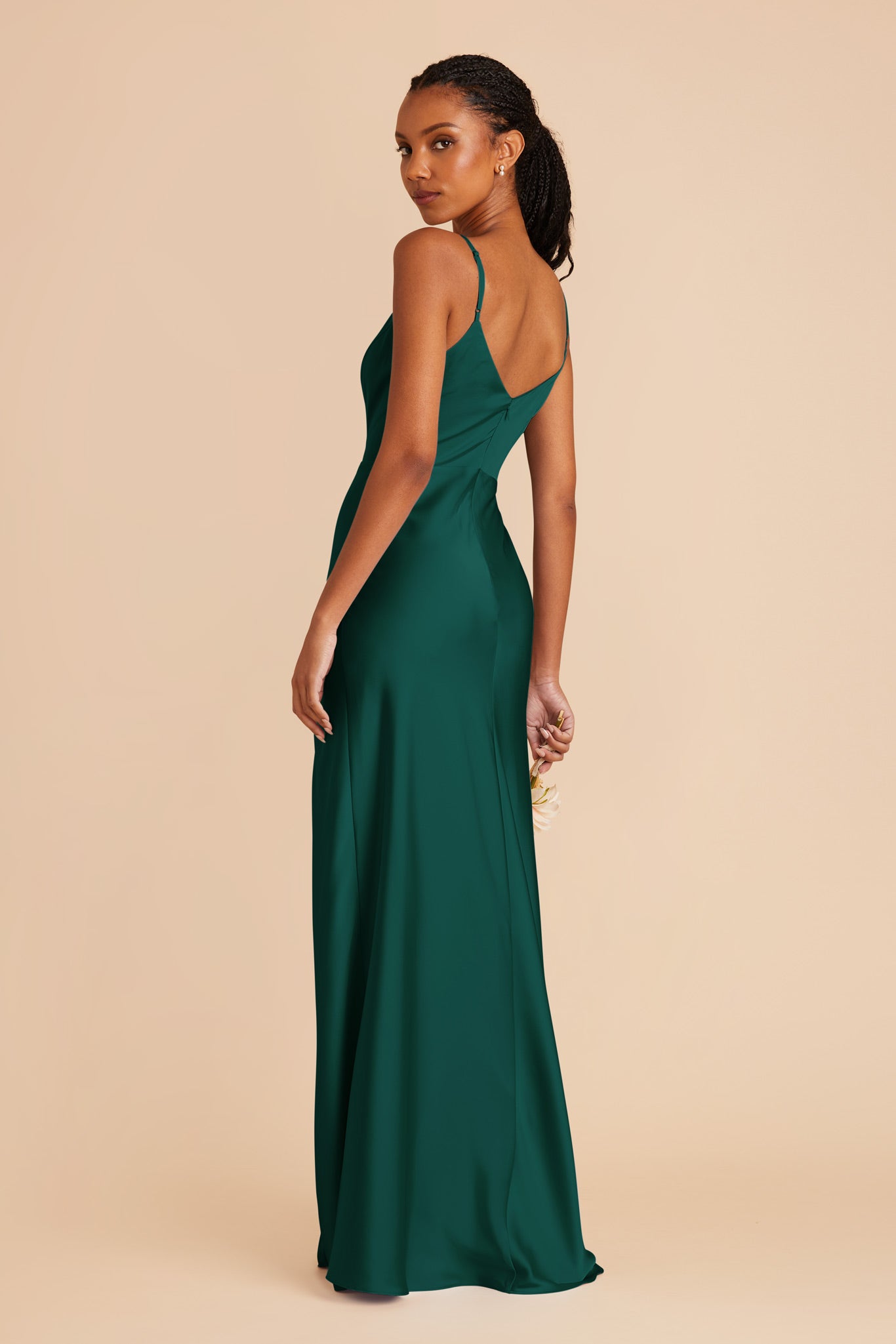 Emerald Jay Matte Satin Dress by Birdy Grey