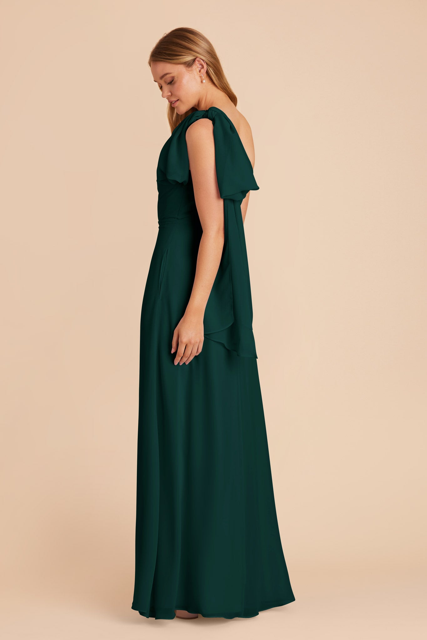 Emerald Melissa Chiffon Dress by Birdy Grey