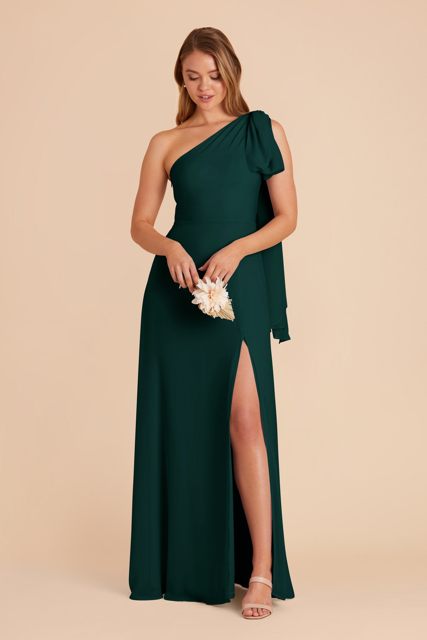 Emerald Melissa Chiffon Dress by Birdy Grey