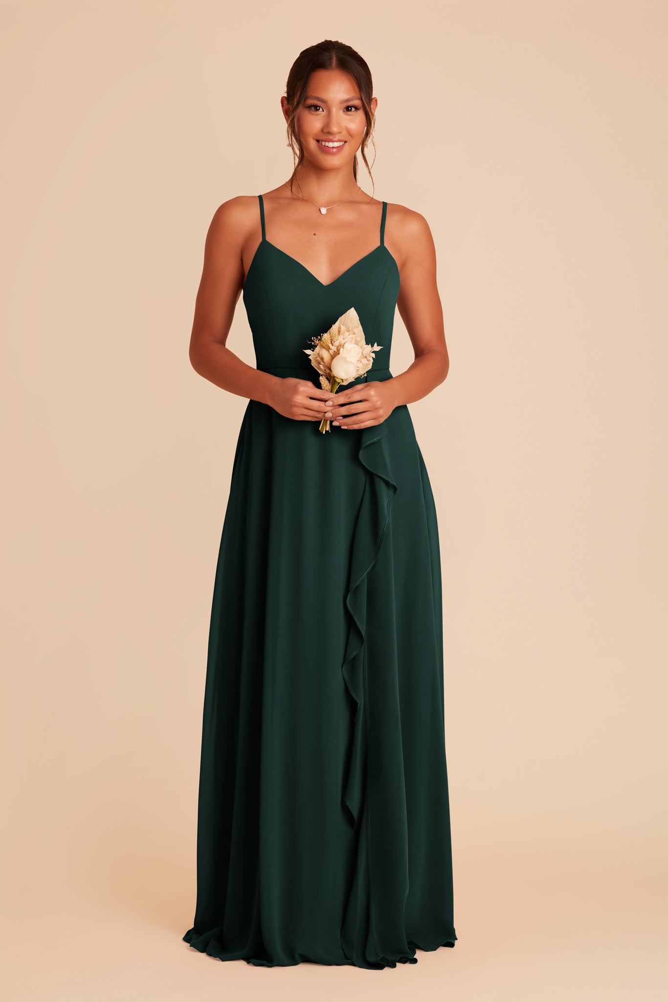 Emerald Theresa Chiffon Dress by Birdy Grey