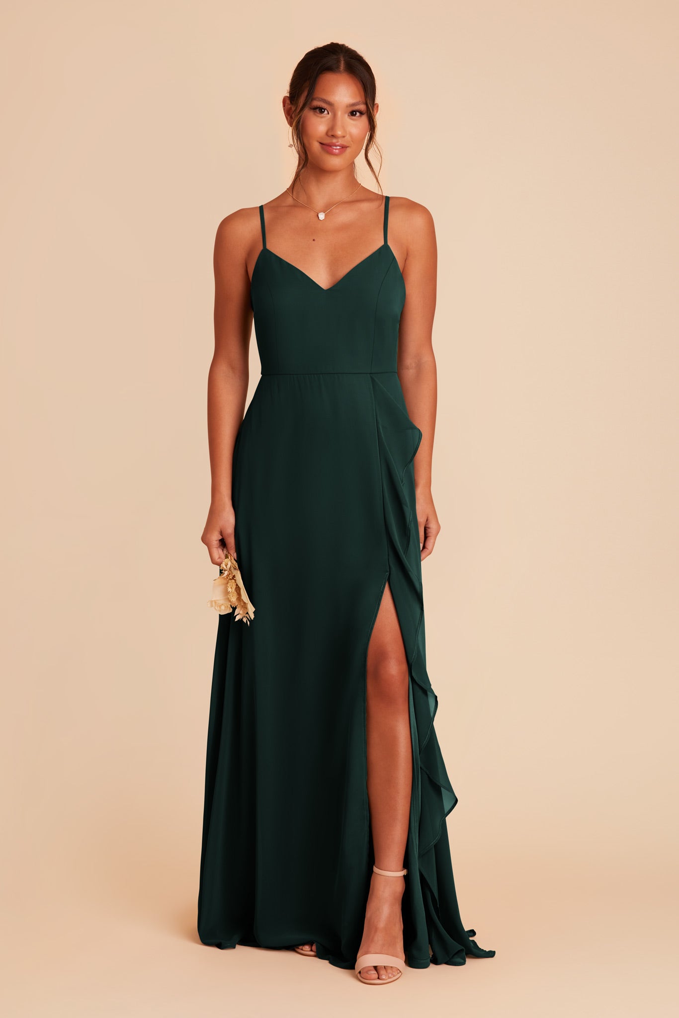 Emerald Theresa Chiffon Dress by Birdy Grey