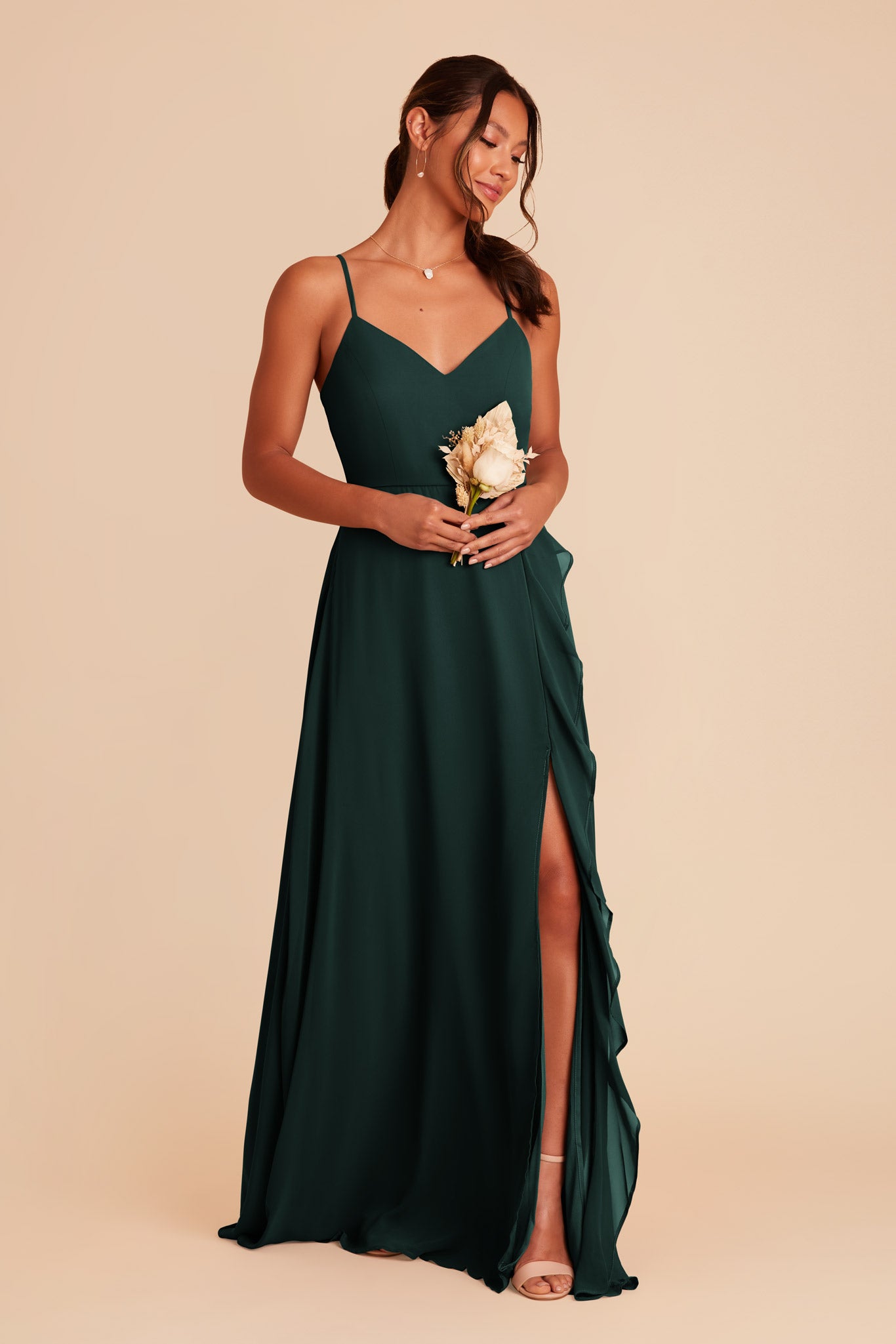 Emerald Theresa Chiffon Dress by Birdy Grey