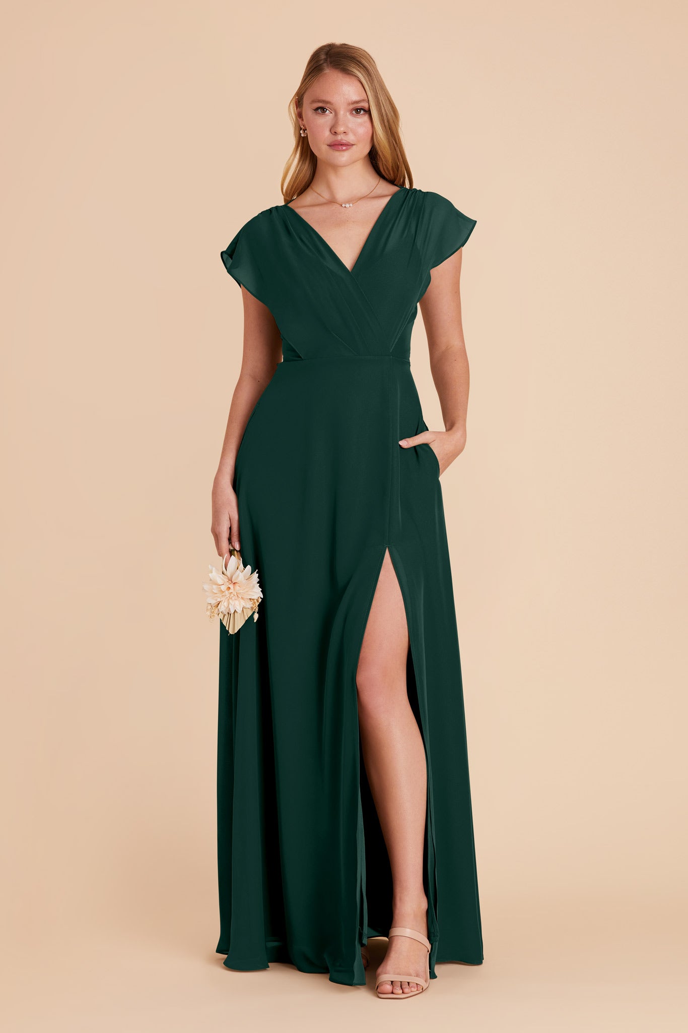 Emerald High Low Bridesmaid Dresses