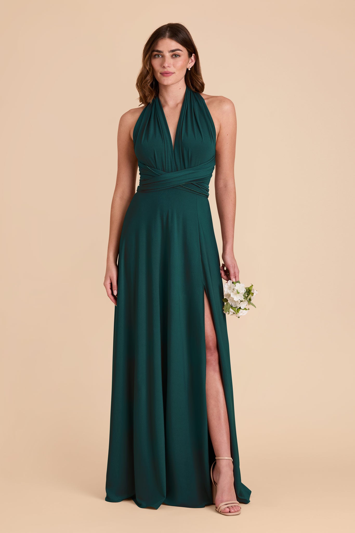 Emerald Willow Convertible Dress Luxe Knit by Birdy Grey