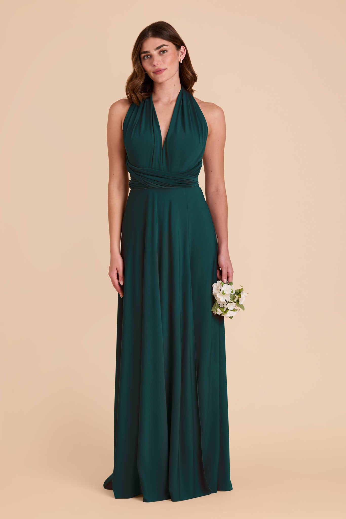 Emerald Willow Convertible Dress Luxe Knit by Birdy Grey