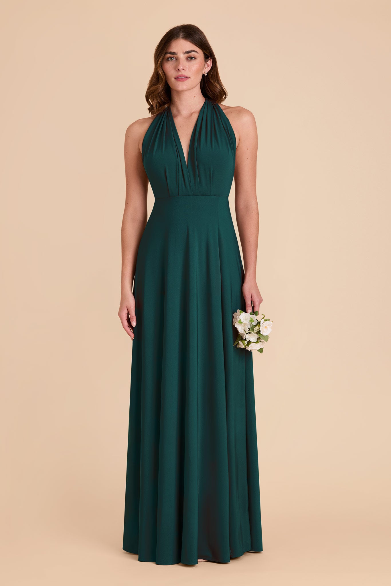 Emerald Willow Convertible Dress Luxe Knit by Birdy Grey