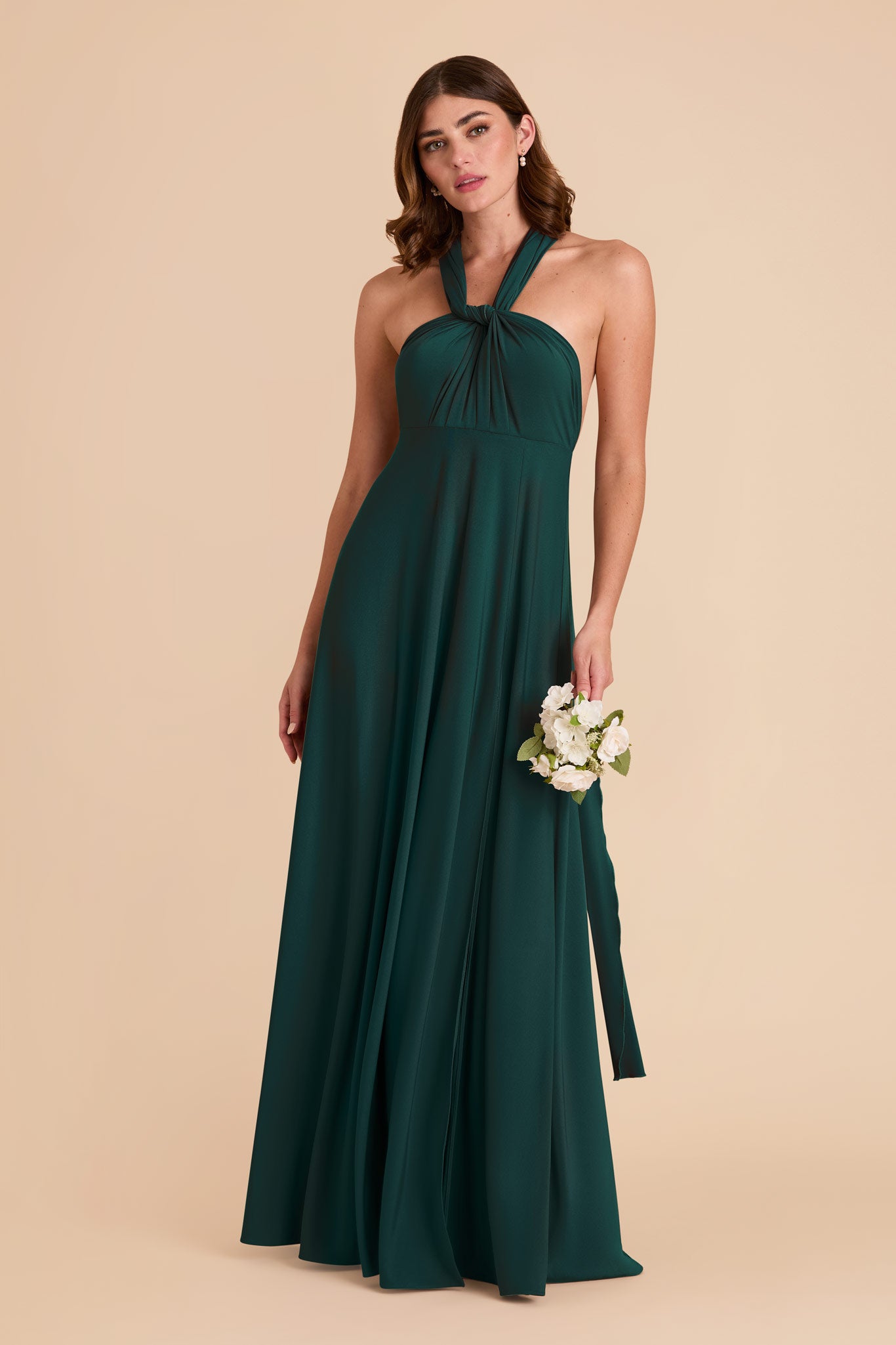 Emerald Willow Convertible Dress Luxe Knit by Birdy Grey