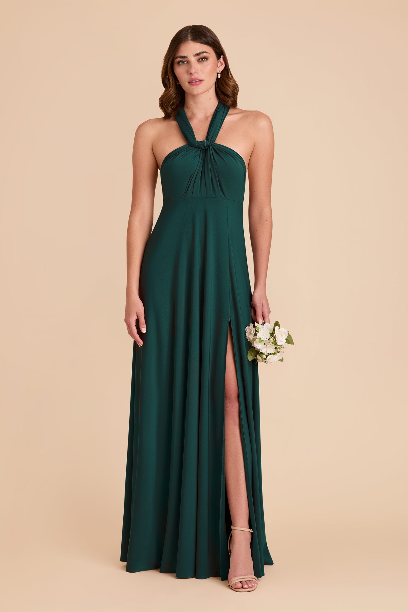 Emerald Willow Convertible Dress Luxe Knit by Birdy Grey