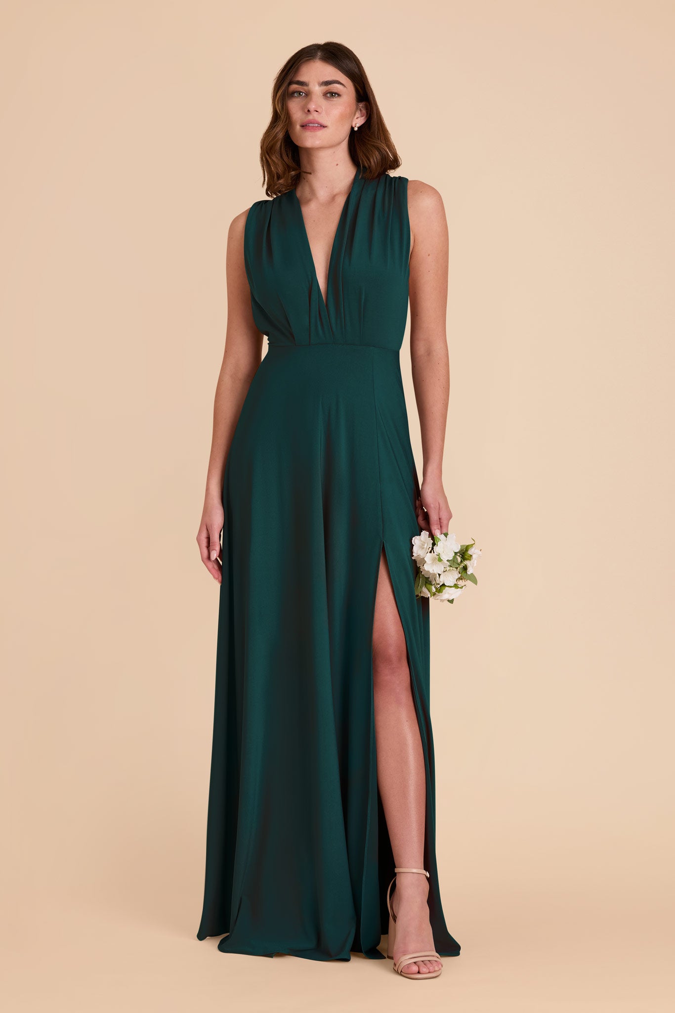 Emerald Willow Convertible Dress Luxe Knit by Birdy Grey