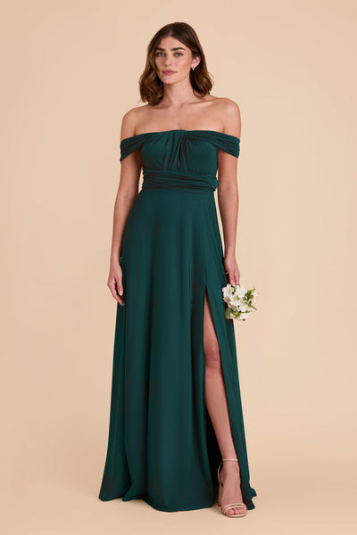 Emerald Willow Convertible Dress Luxe Knit by Birdy Grey