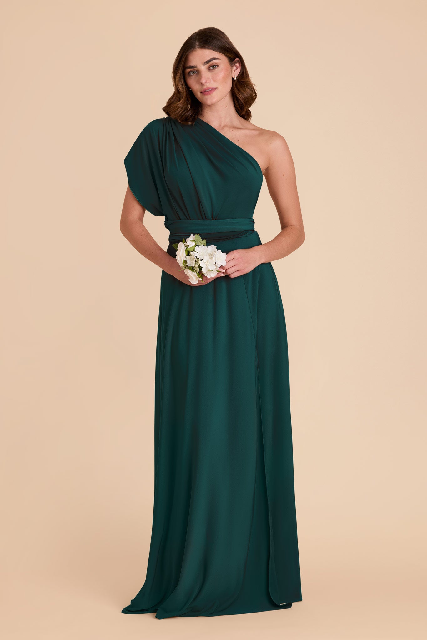 Emerald Willow Convertible Dress Luxe Knit by Birdy Grey