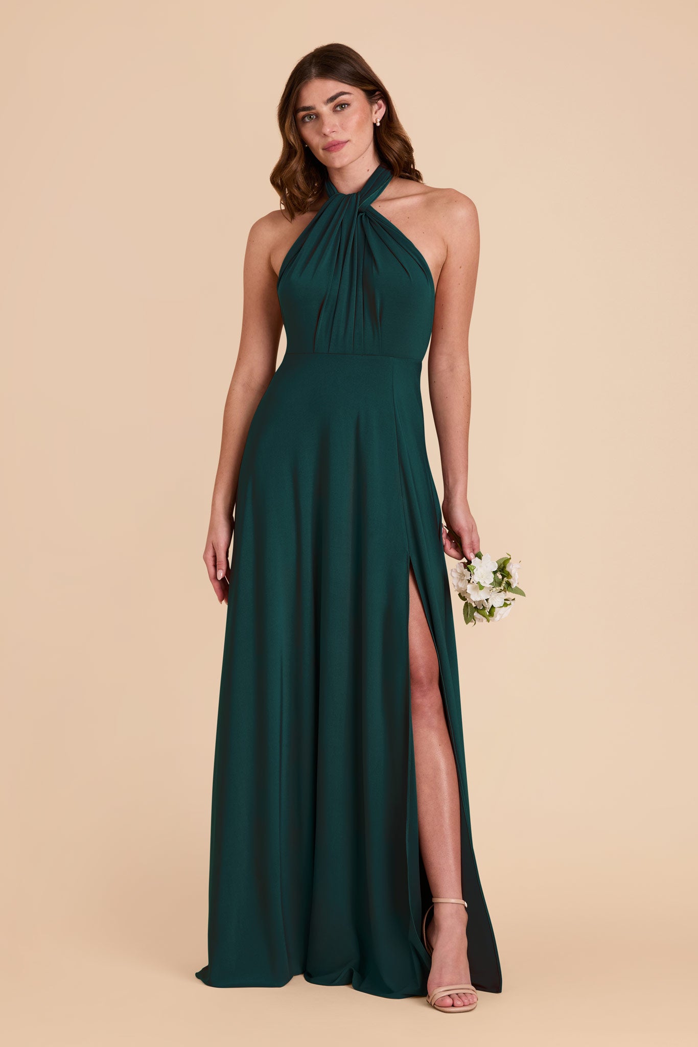 Emerald Willow Convertible Dress Luxe Knit by Birdy Grey