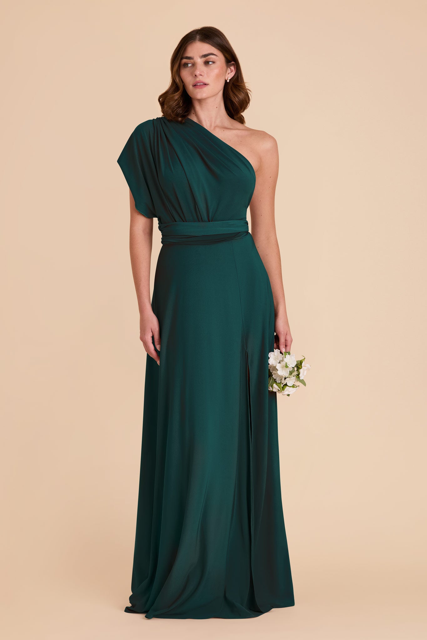 Emerald Willow Convertible Dress Luxe Knit by Birdy Grey