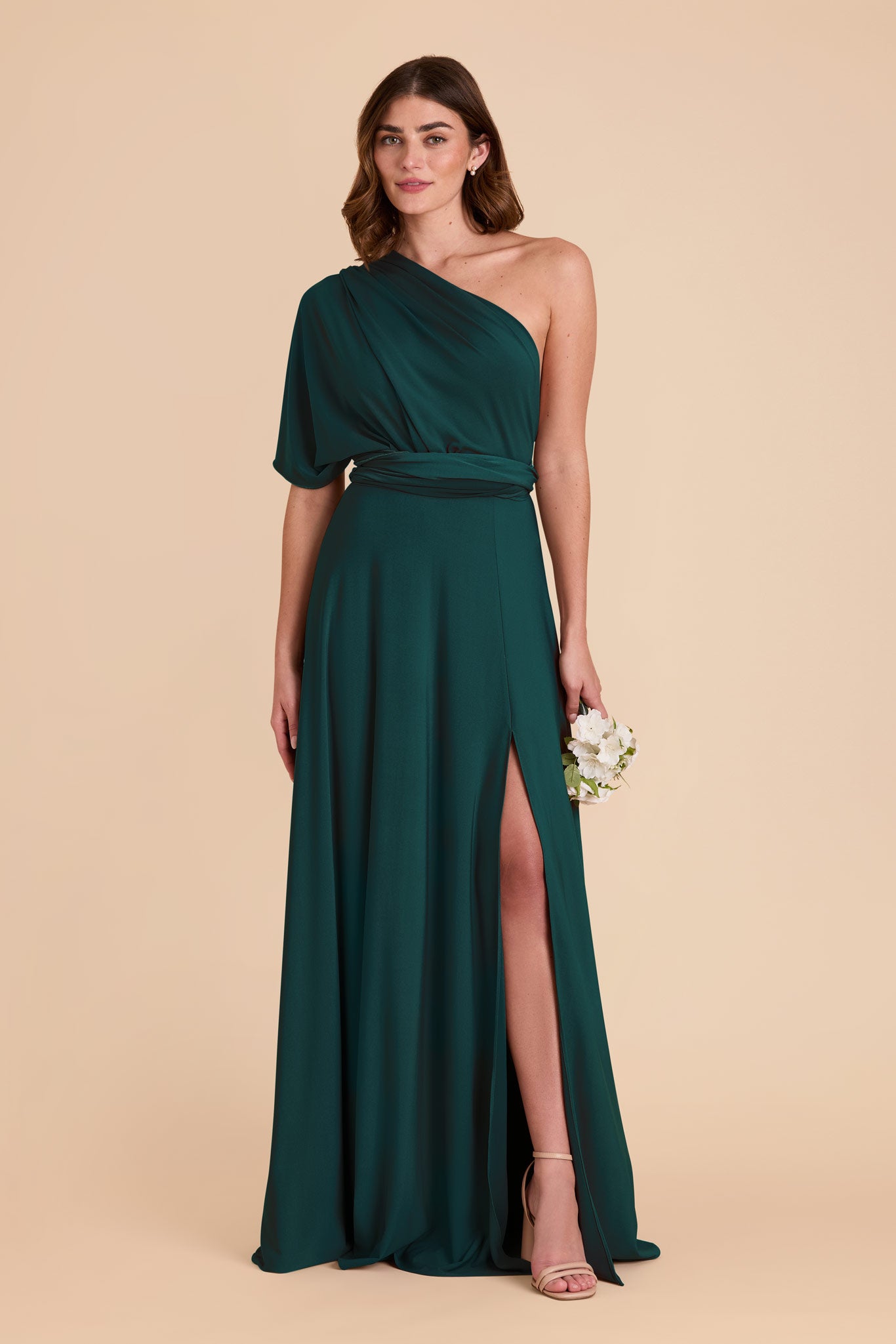 Emerald Willow Convertible Dress Luxe Knit by Birdy Grey