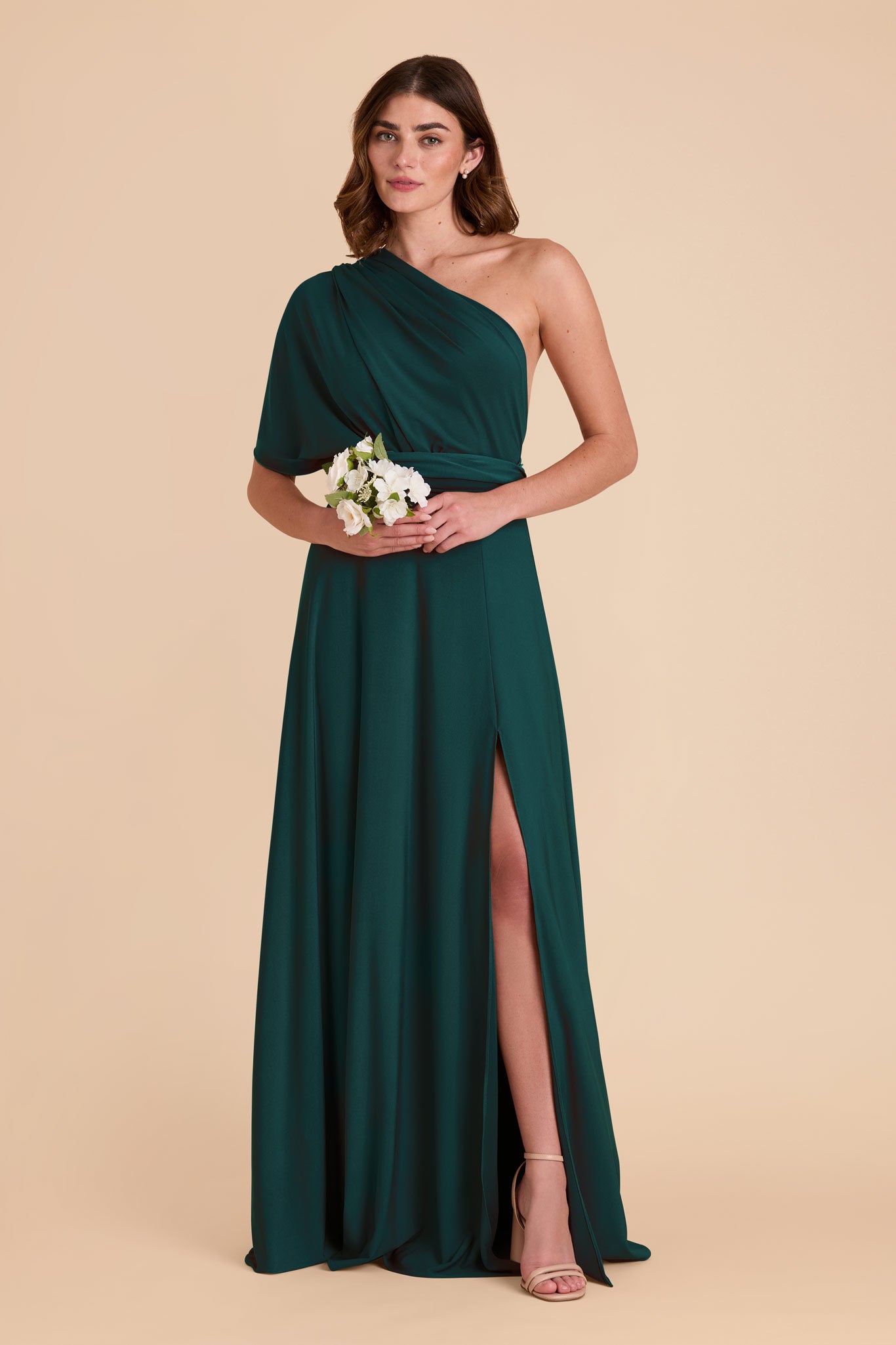 Emerald Willow Convertible Dress Luxe Knit by Birdy Grey