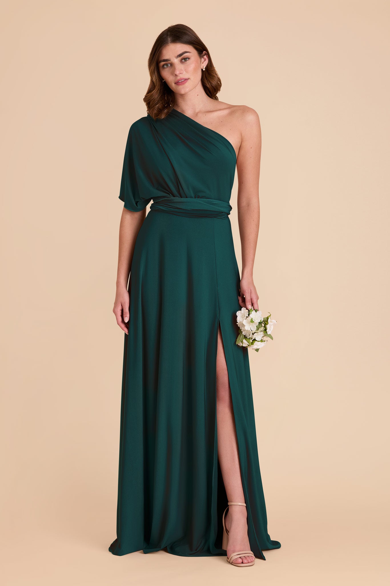 Emerald Willow Convertible Dress Luxe Knit by Birdy Grey