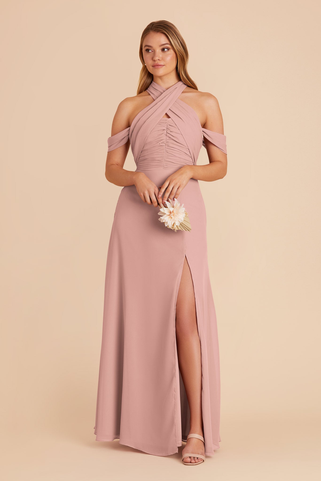 English Rose Cara Chiffon Dress by Birdy Grey