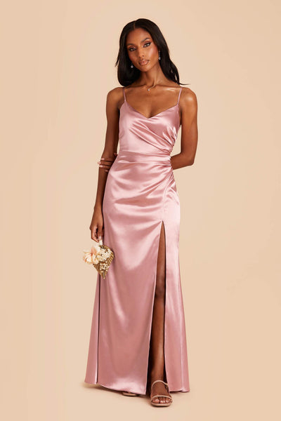 English Rose Catherine Shiny Satin Dress by Birdy Grey