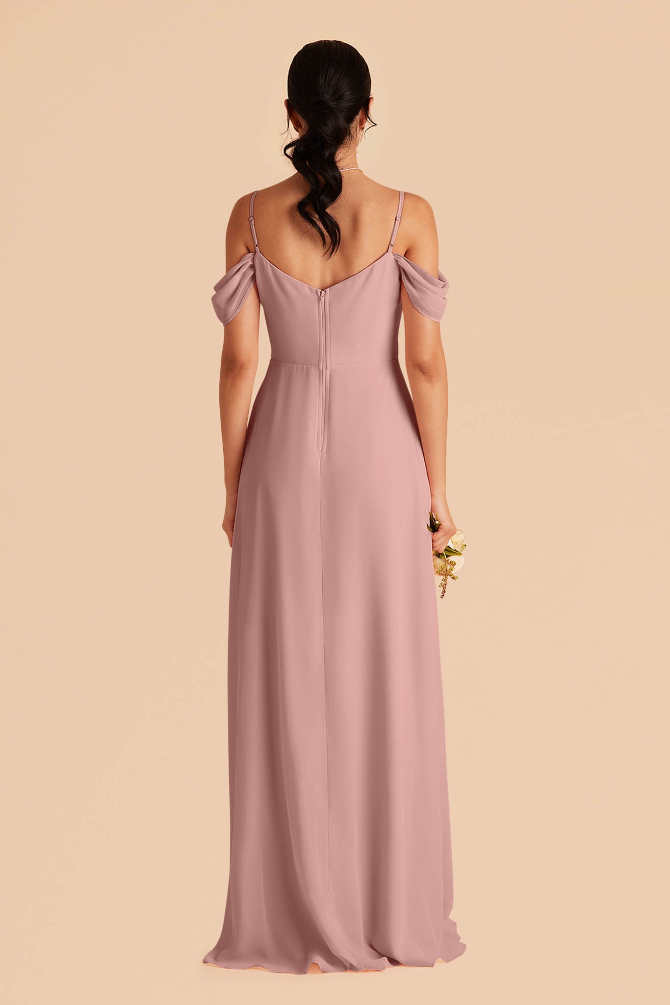 Devin Convertible Chiffon Bridesmaid Dress in English Rose | Birdy