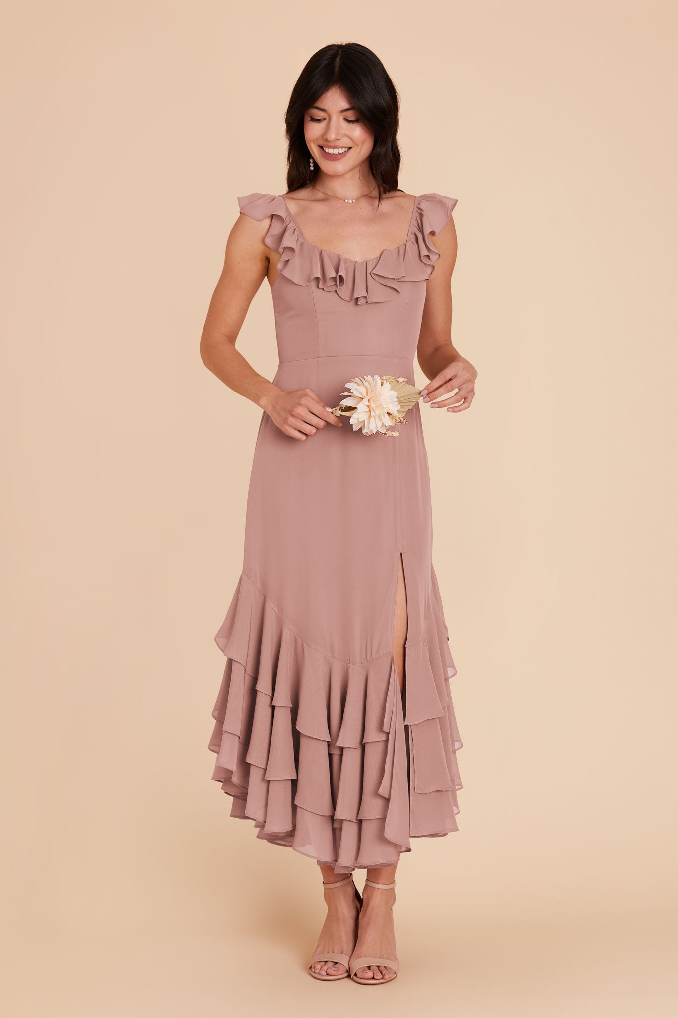 English Rose Ginny Chiffon Dress by Birdy Grey