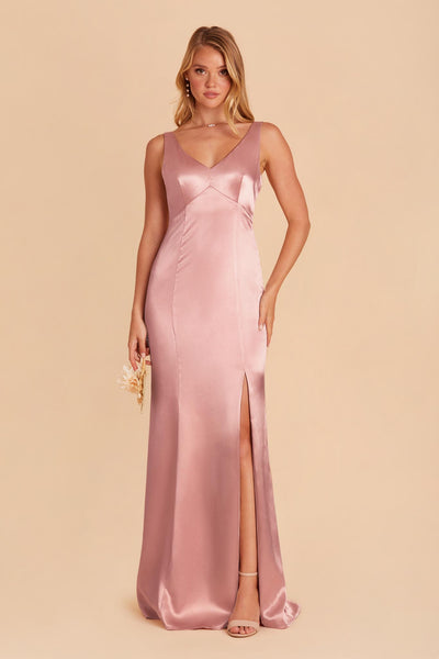 English Rose Gloria Satin Dress by Birdy Grey