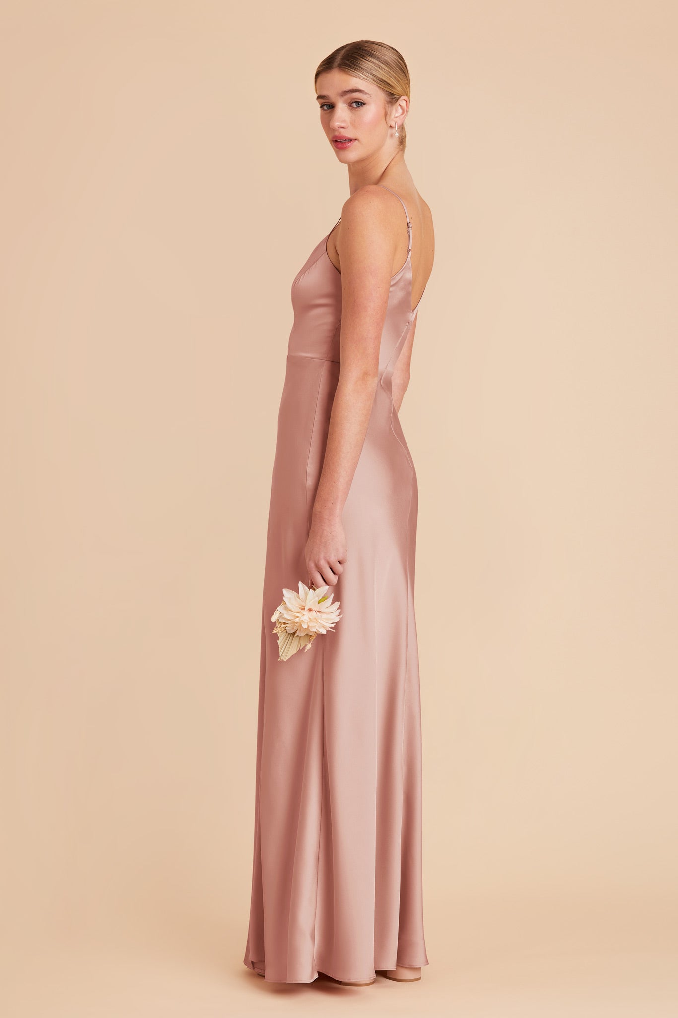 English Rose Jay Matte Satin Dress by Birdy Grey