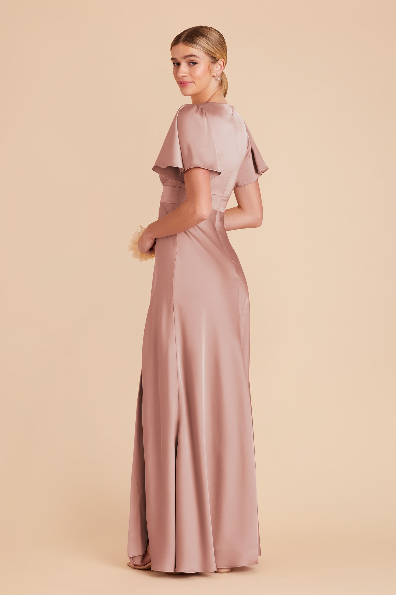 English Rose Marni Matte Satin Dress by Birdy Grey