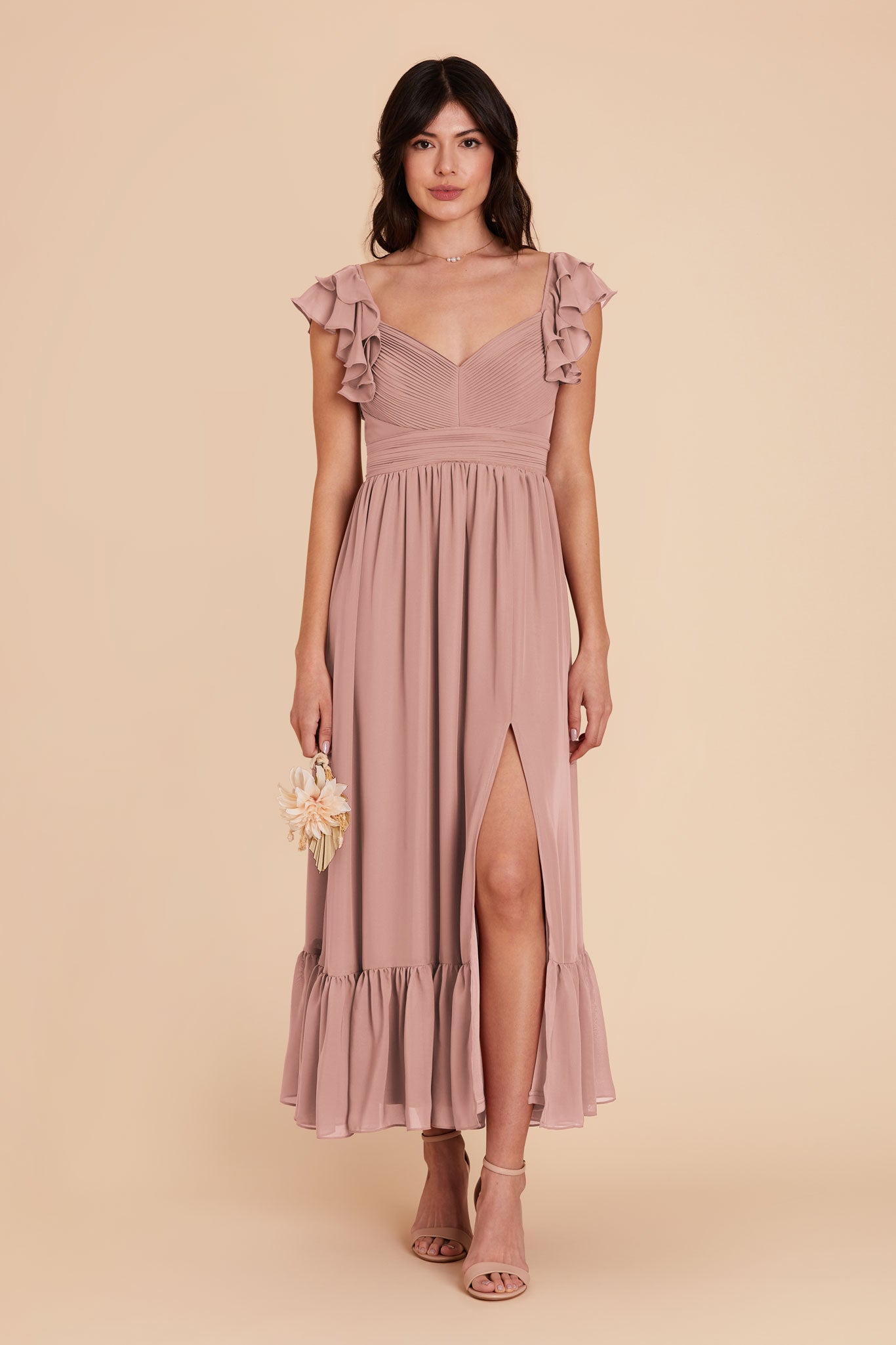 English Rose Michelle Chiffon Dress by Birdy Grey