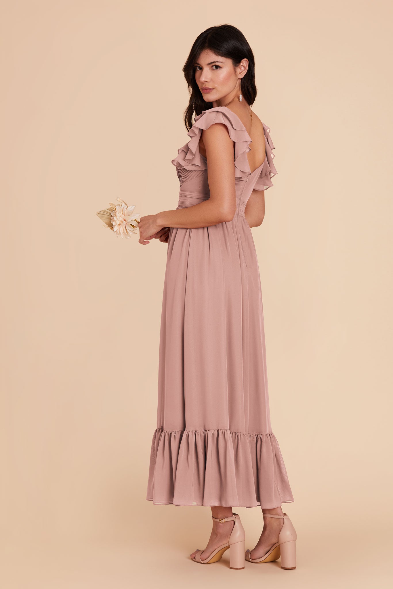 English Rose Michelle Chiffon Dress by Birdy Grey