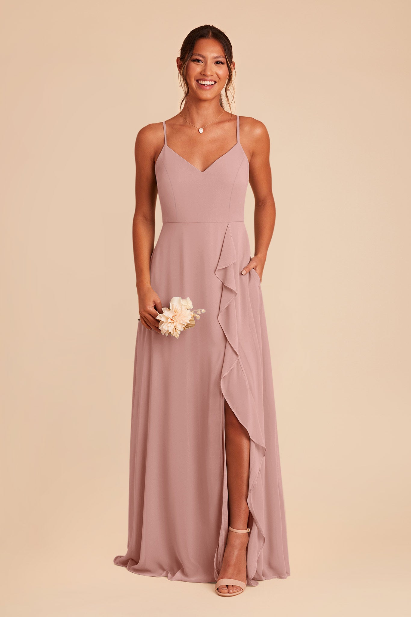 English Rose Theresa Chiffon Dress  by Birdy Grey