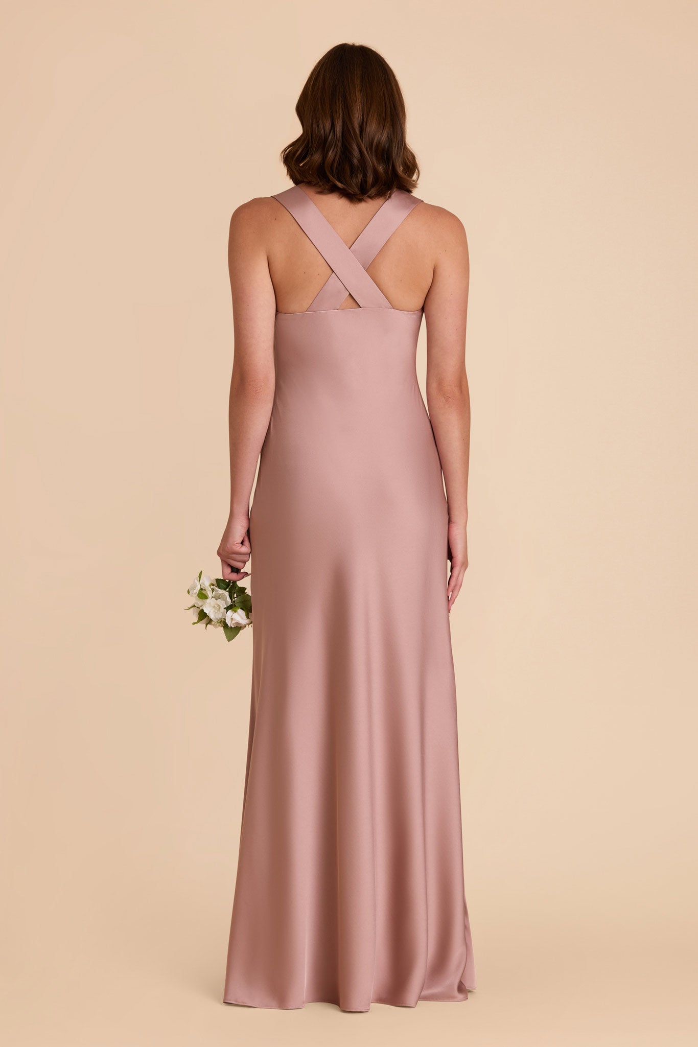 English Rose Veronica Matte Satin Dress by Birdy Grey