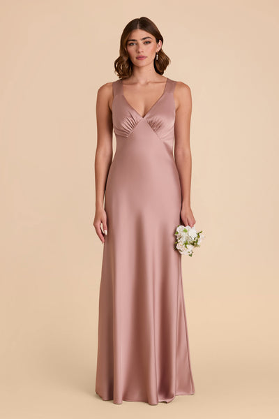 English Rose Veronica Matte Satin Dress by Birdy Grey