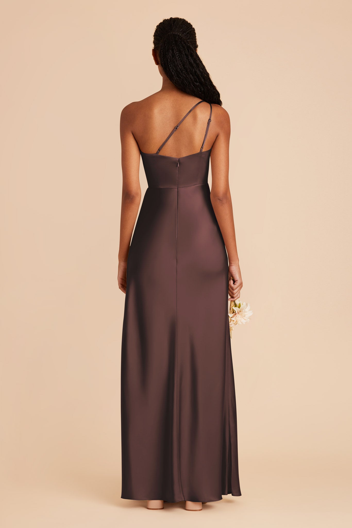 Espresso Kensie Matte Satin Dress by Birdy Grey