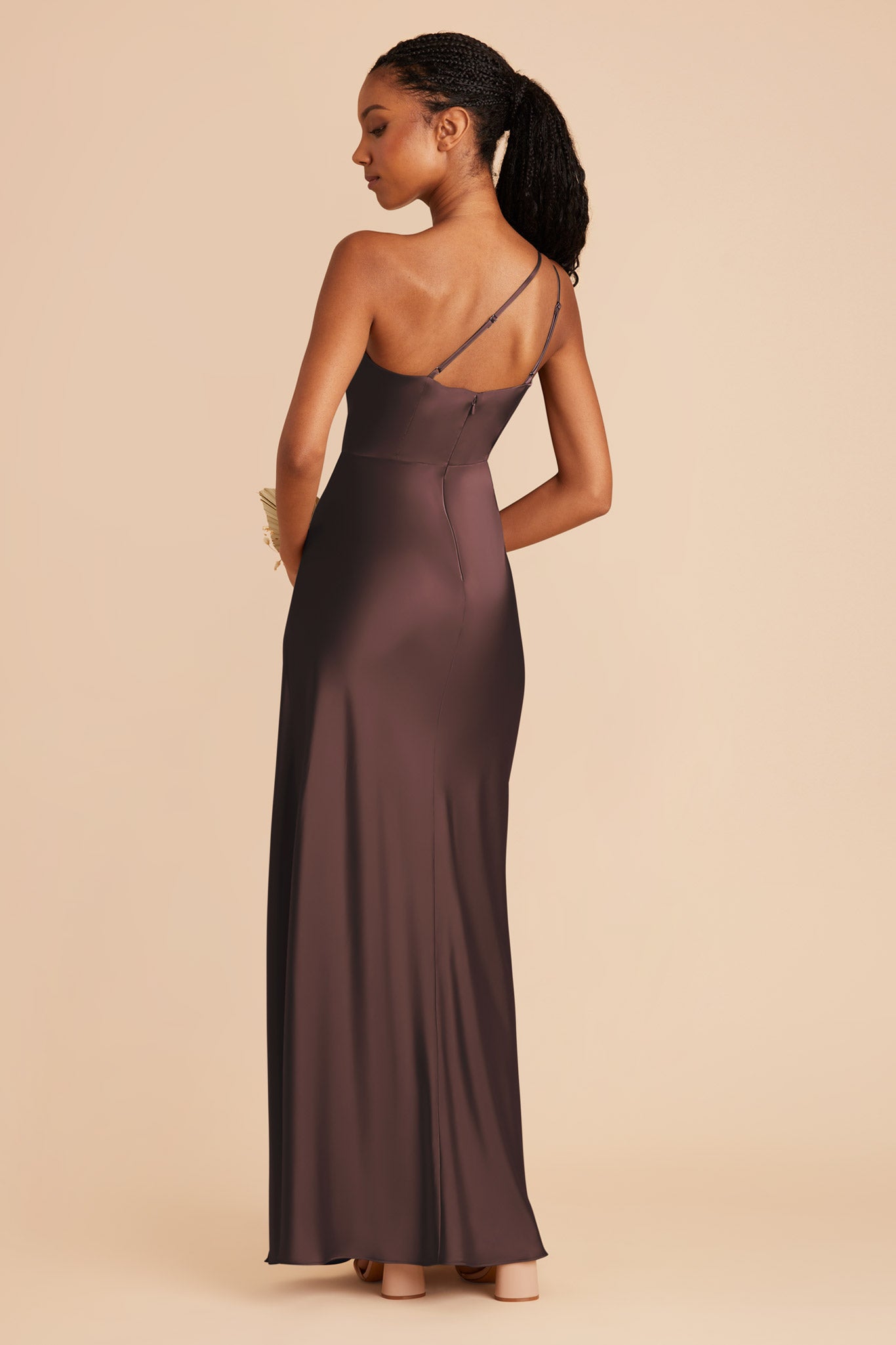 Espresso Kensie Matte Satin Dress by Birdy Grey