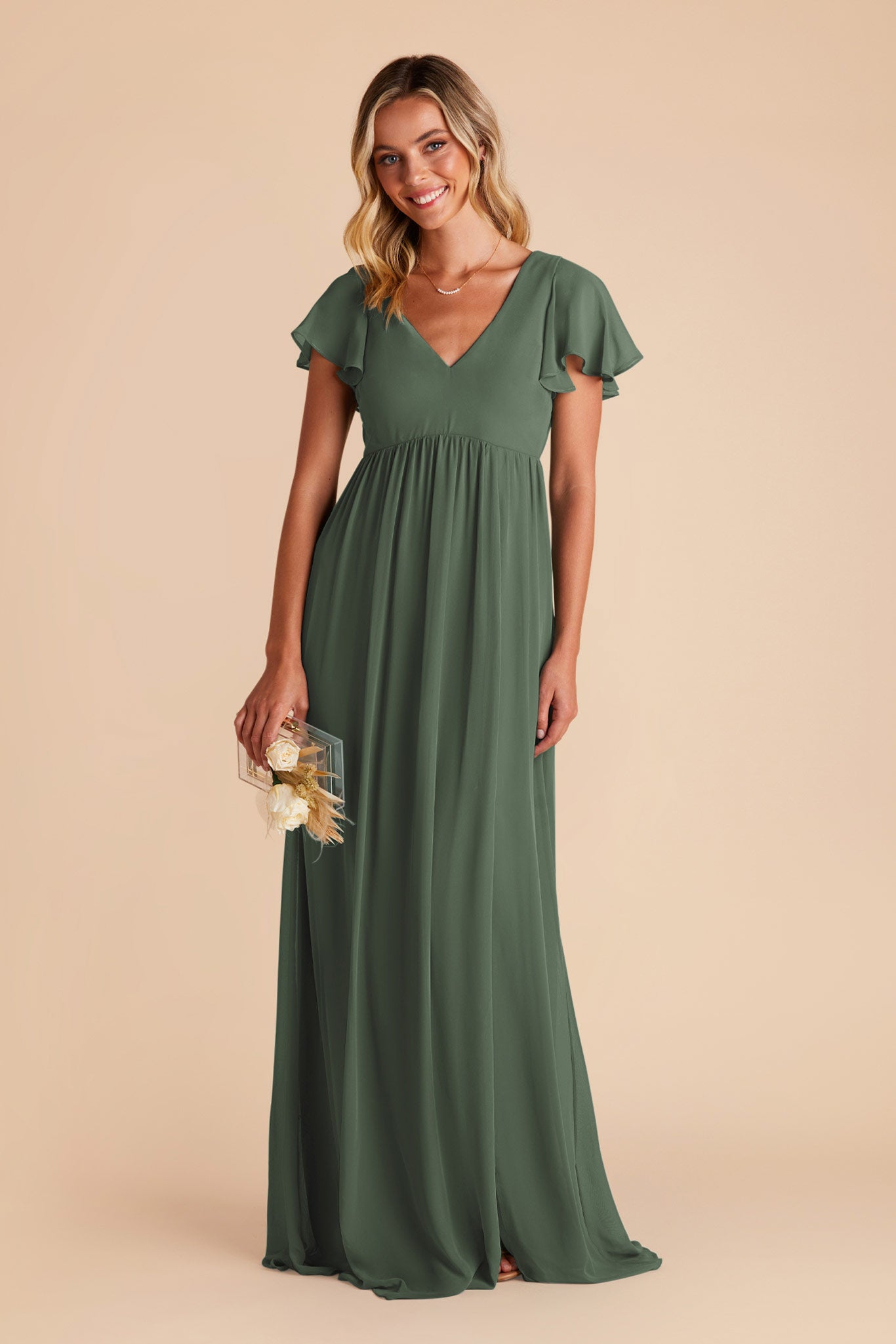 eucalyptus bridesmaid dress