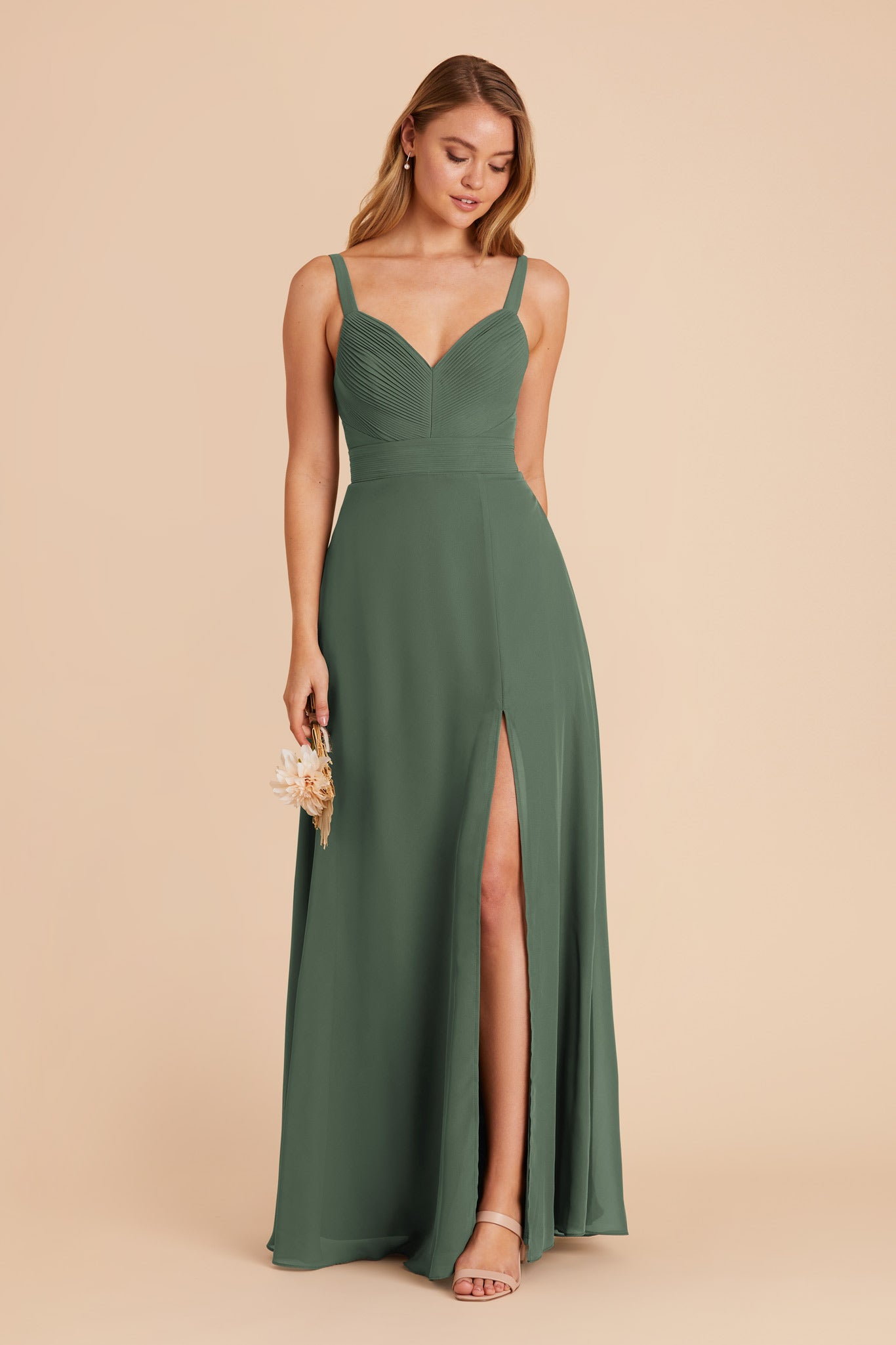 Eucalyptus Deborah Chiffon Dress by Birdy Grey