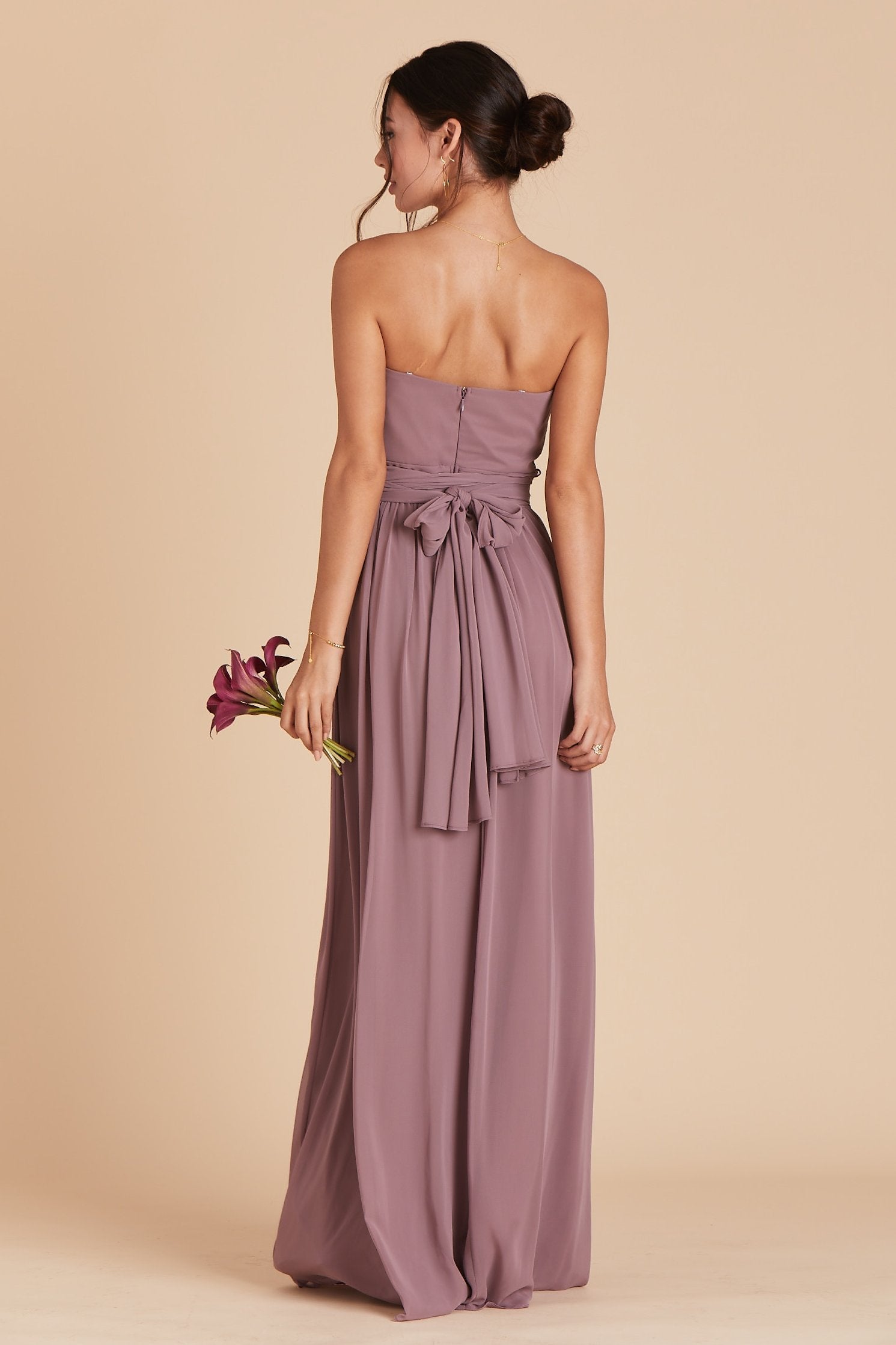 Dark Mauve Grace Convertible Dress by Birdy Grey