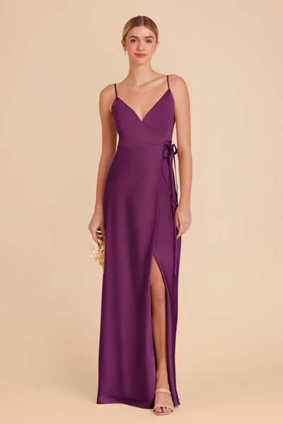 Fig Cindy Matte Satin Dress by Birdy Grey