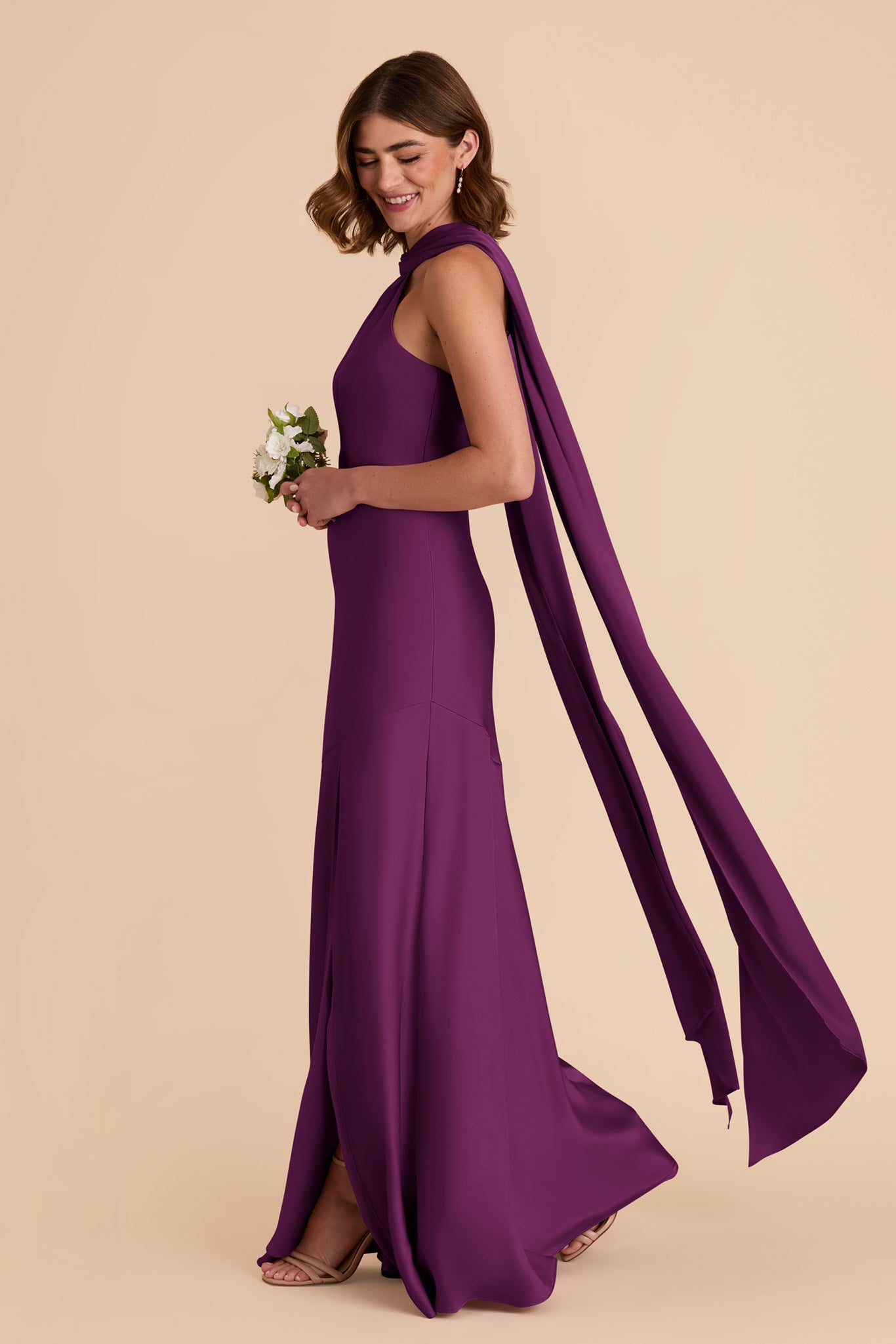 Fig Eileen Matte Satin Dress by Birdy Grey