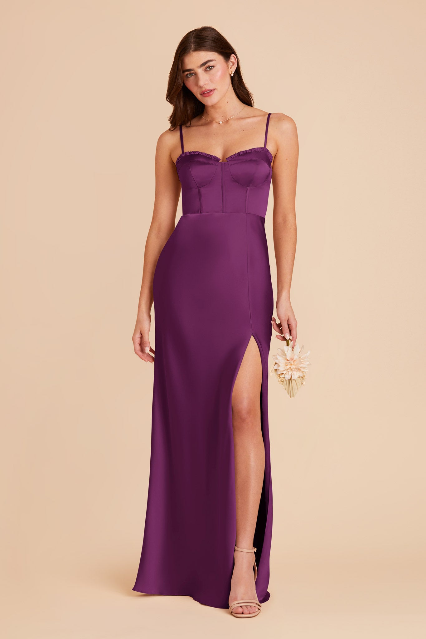 Fig Jessica Matte Satin Dress by Birdy Grey