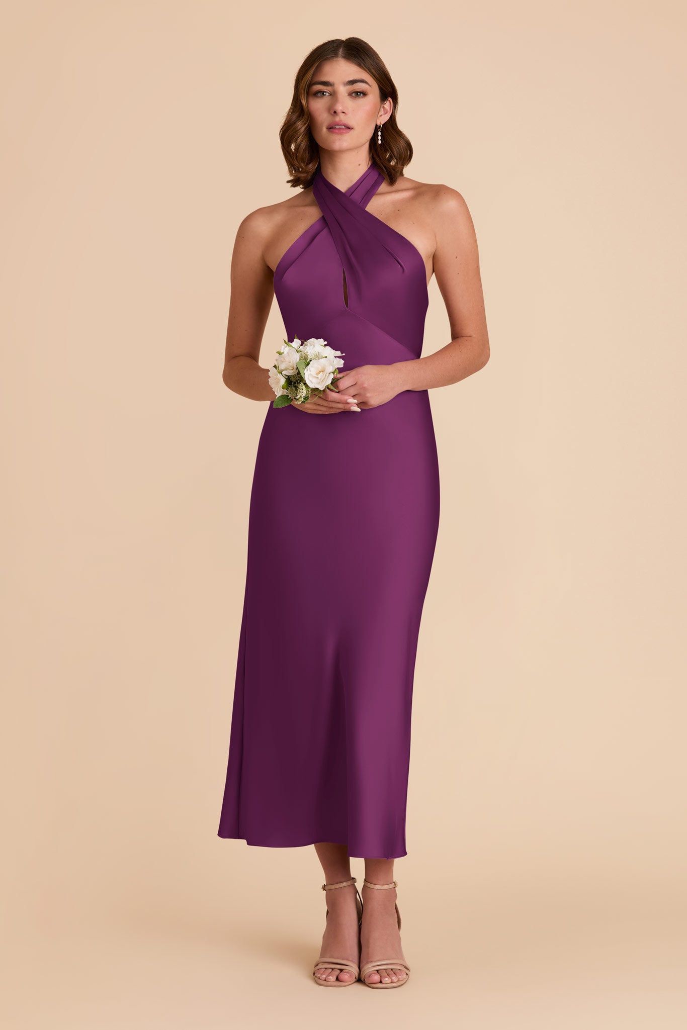 Fig Monique Matte Satin Dress by Birdy Grey