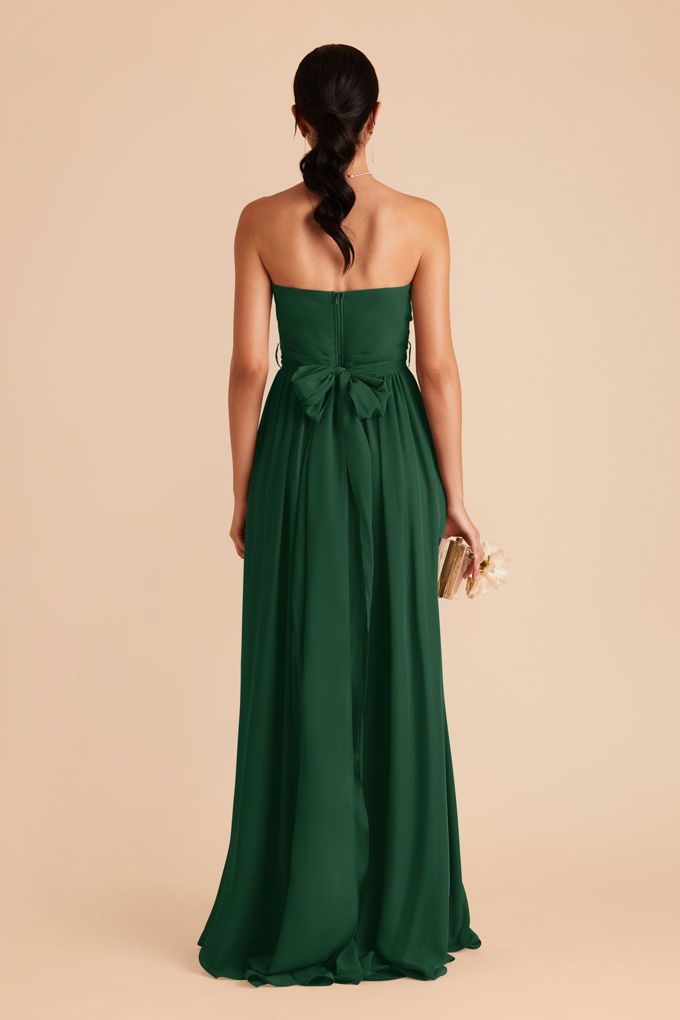 Forest Green Grace Convertible Chiffon Dress by Birdy Grey