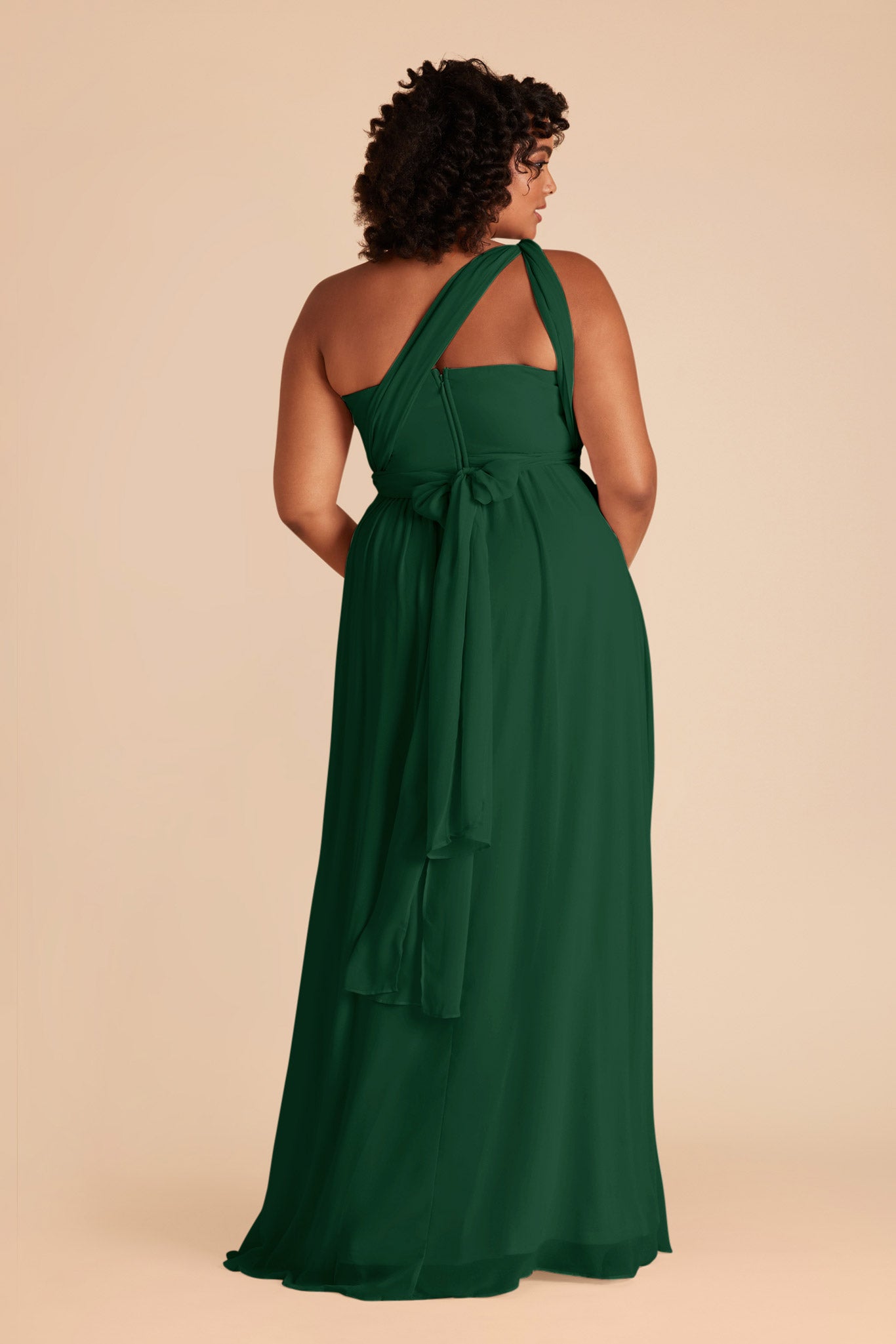 Forest Green Grace Convertible Chiffon Dress by Birdy Grey