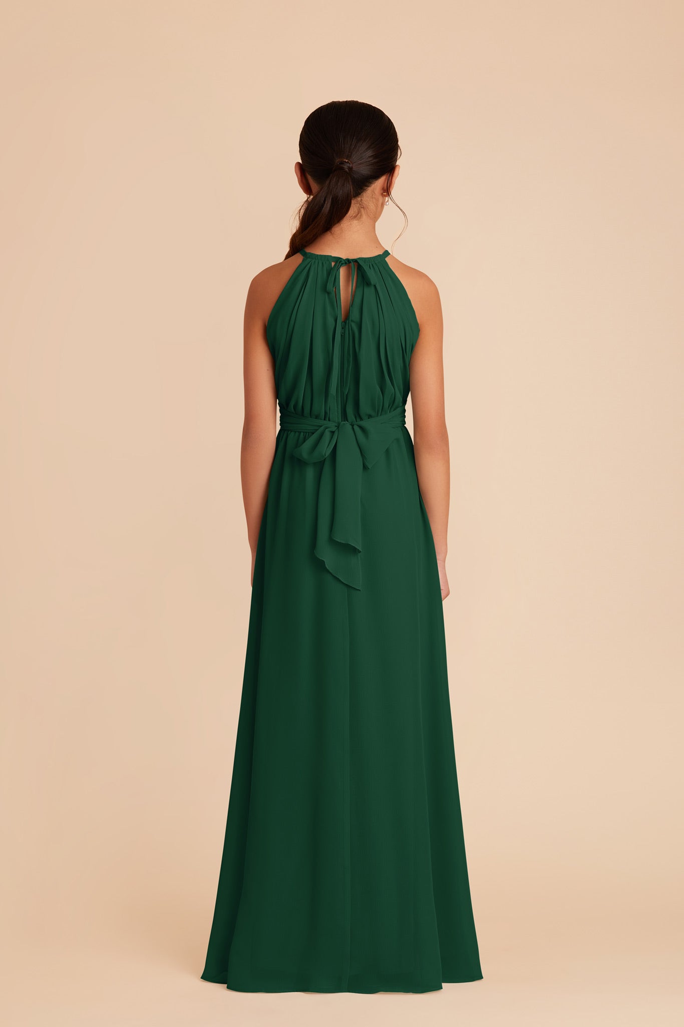 Forest Green Sienna Junior Chiffon Dress by Birdy Grey