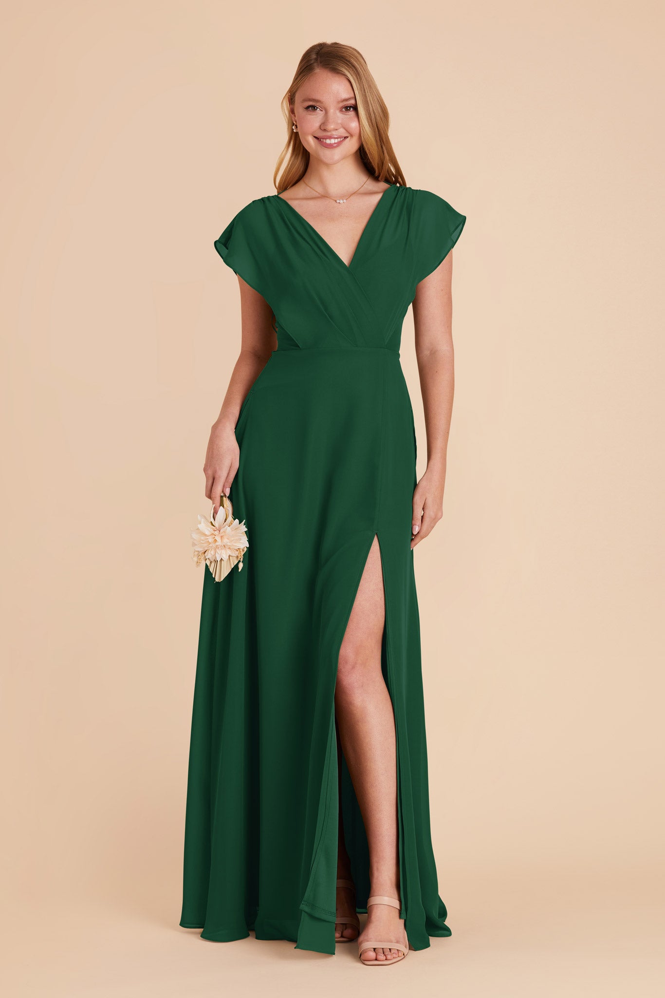 Forest green flowy dress best sale