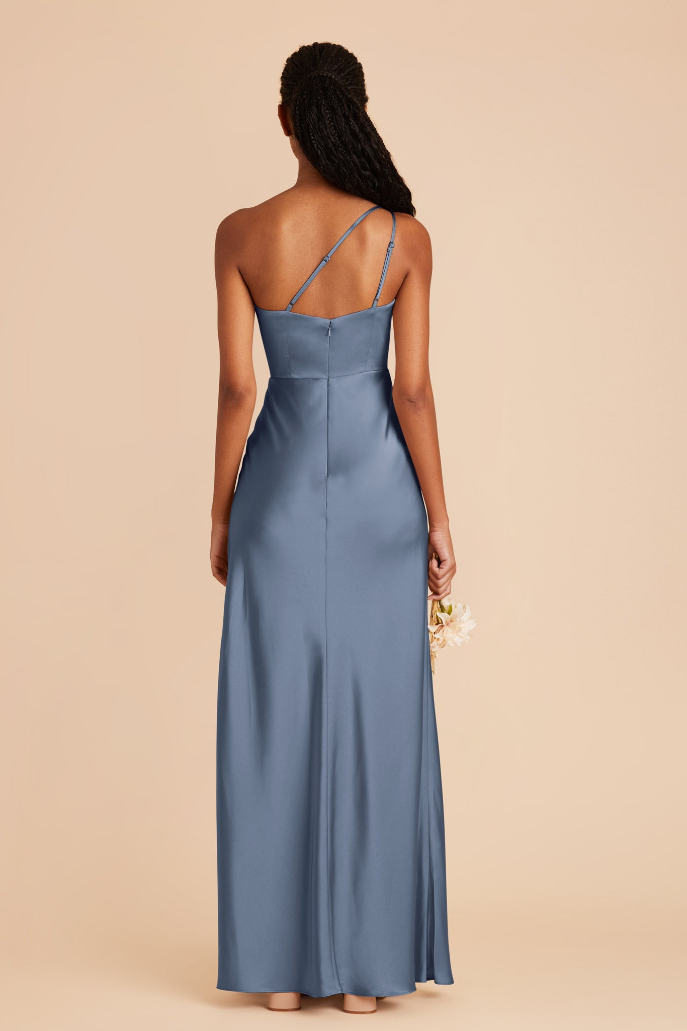 French Blue Kensie Matte Satin Dress by Birdy Grey