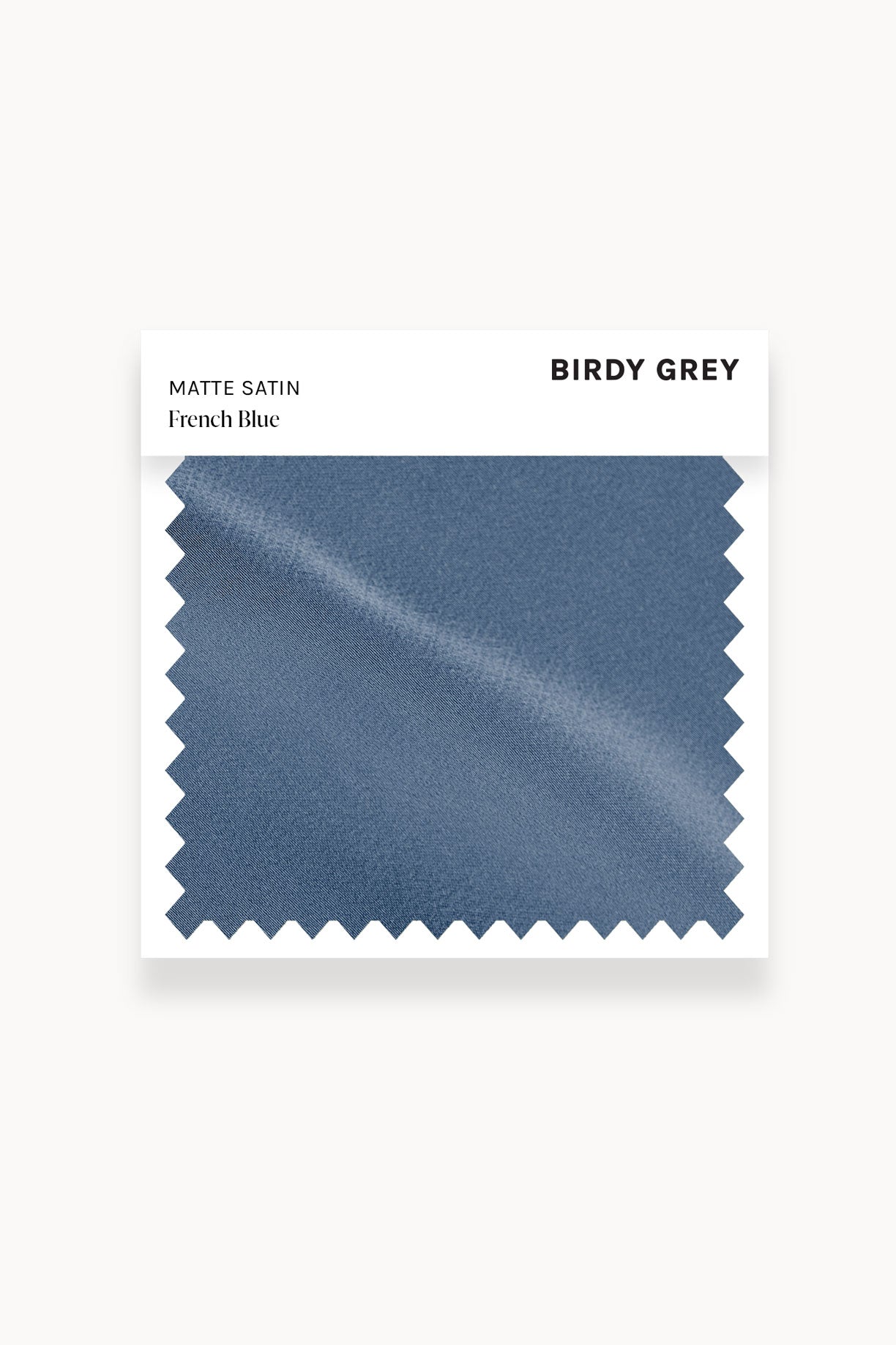 French Blue Matte Satin Swatch by Birdy Grey