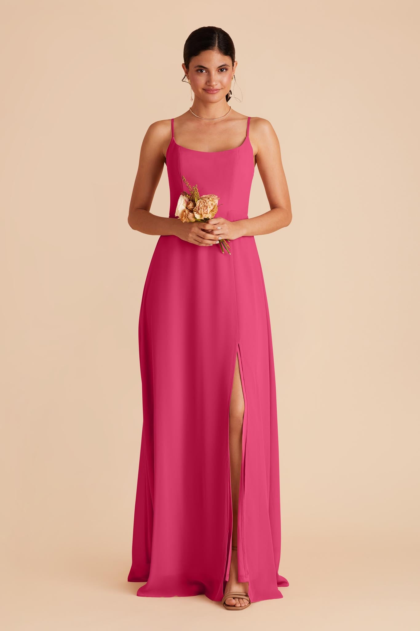 Fuchsia Amy Chiffon Dress by Birdy Grey