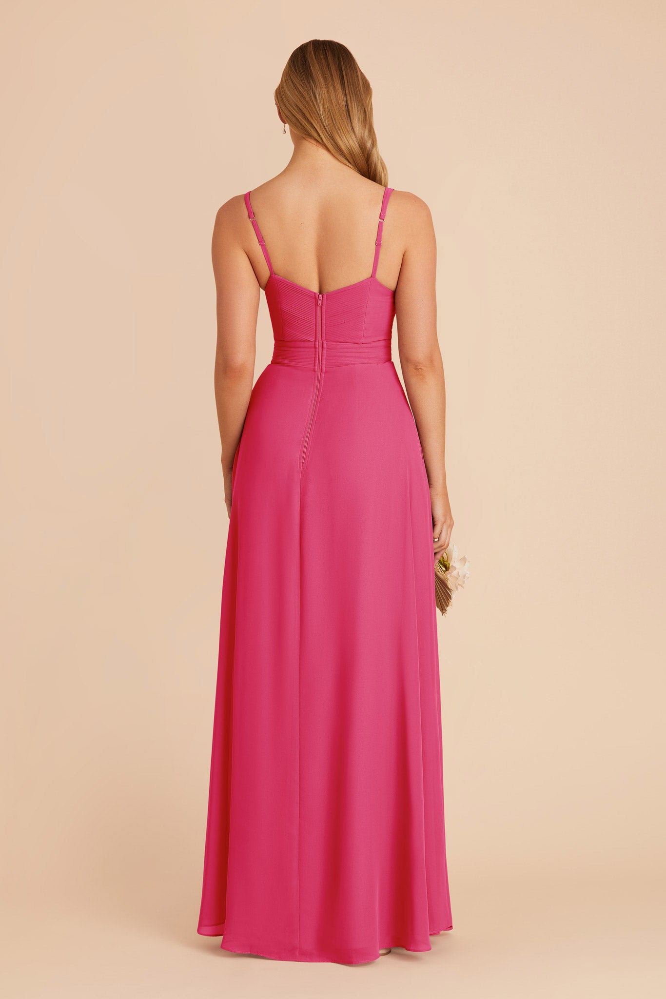 Fuchsia Deborah Chiffon Dress by Birdy Grey